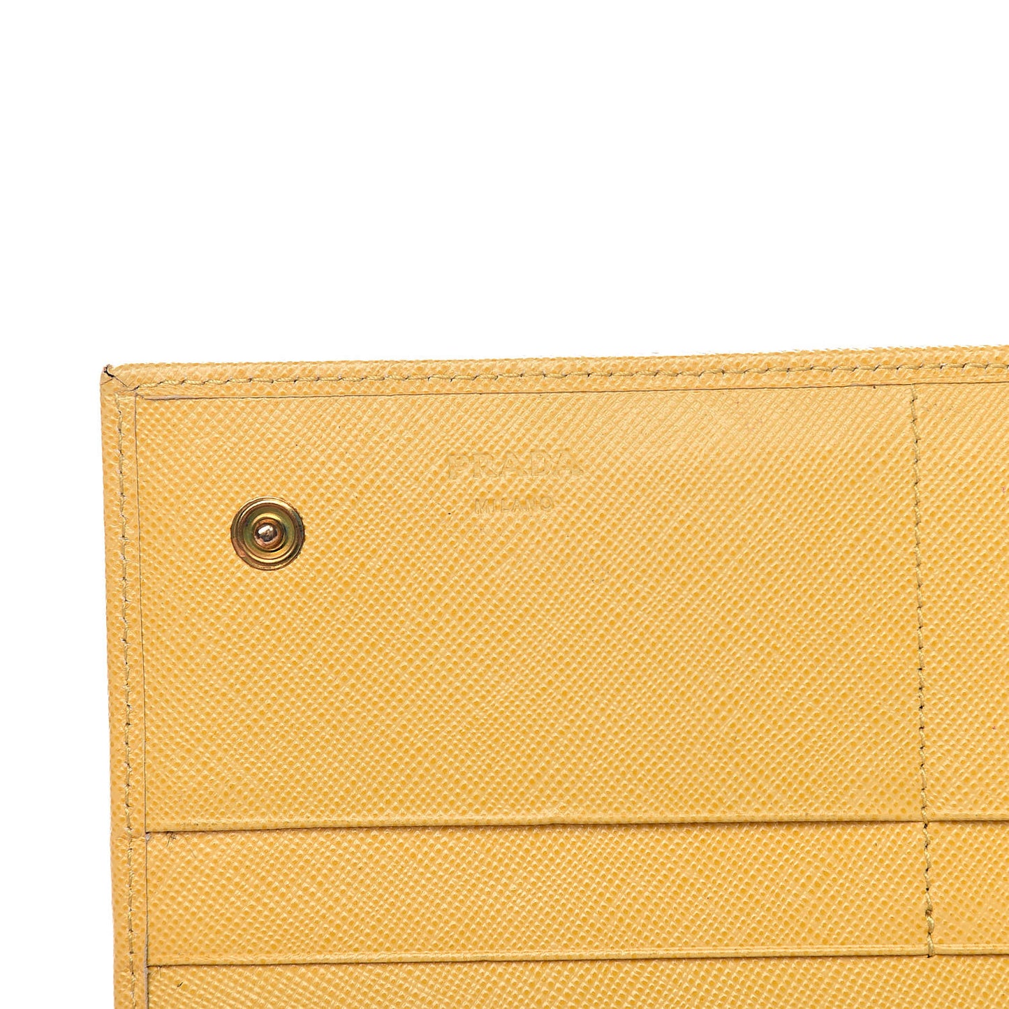 Saffiano Triangle Continental Flap Wallet Ginestra
