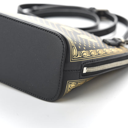 Gucci X SEGA Calfskin GUCCY Stars Mini Dome Shoulder Bag Black Gold 7 of 10