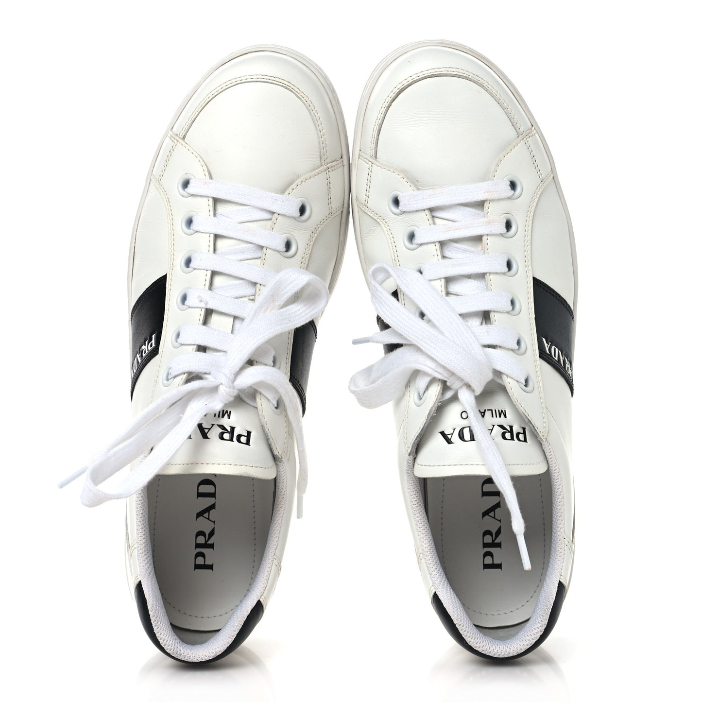 Calfskin Mens Low Top Sneakers 9 White