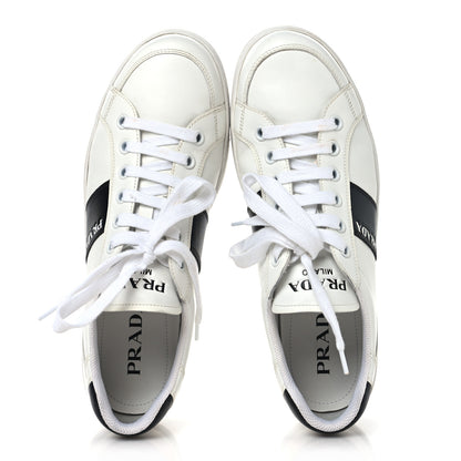 Prada Calfskin Mens Low Top Sneakers 9 White 2 of 8