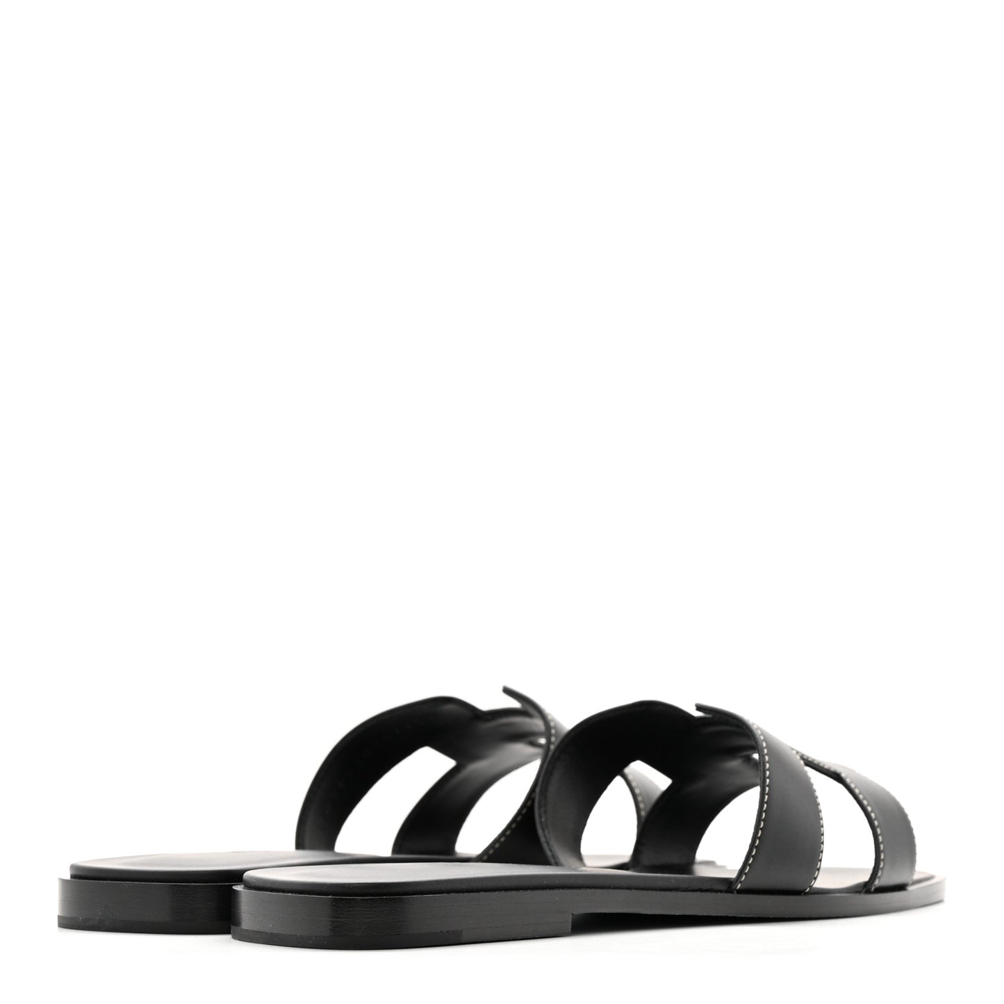 Box Calfskin Oran Sandals 40 Black