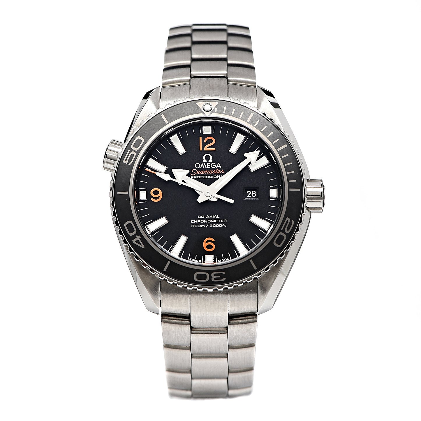 Stainless Steel 37mm Seamaster Planet Ocean Co-Axial Automatic Watch Black 232.30.38.20.01.002