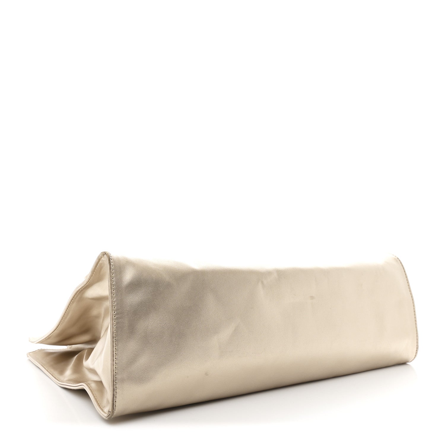 Telfar Metallic Vegan Leather Medium Shopping Bag Gold 4 of 10