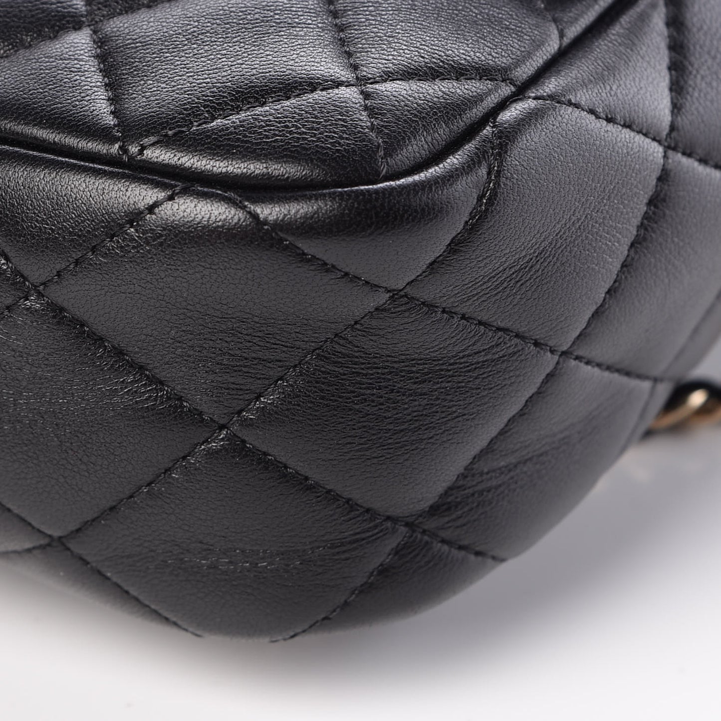 Lambskin Quilted Small in Seoul Backpack Black