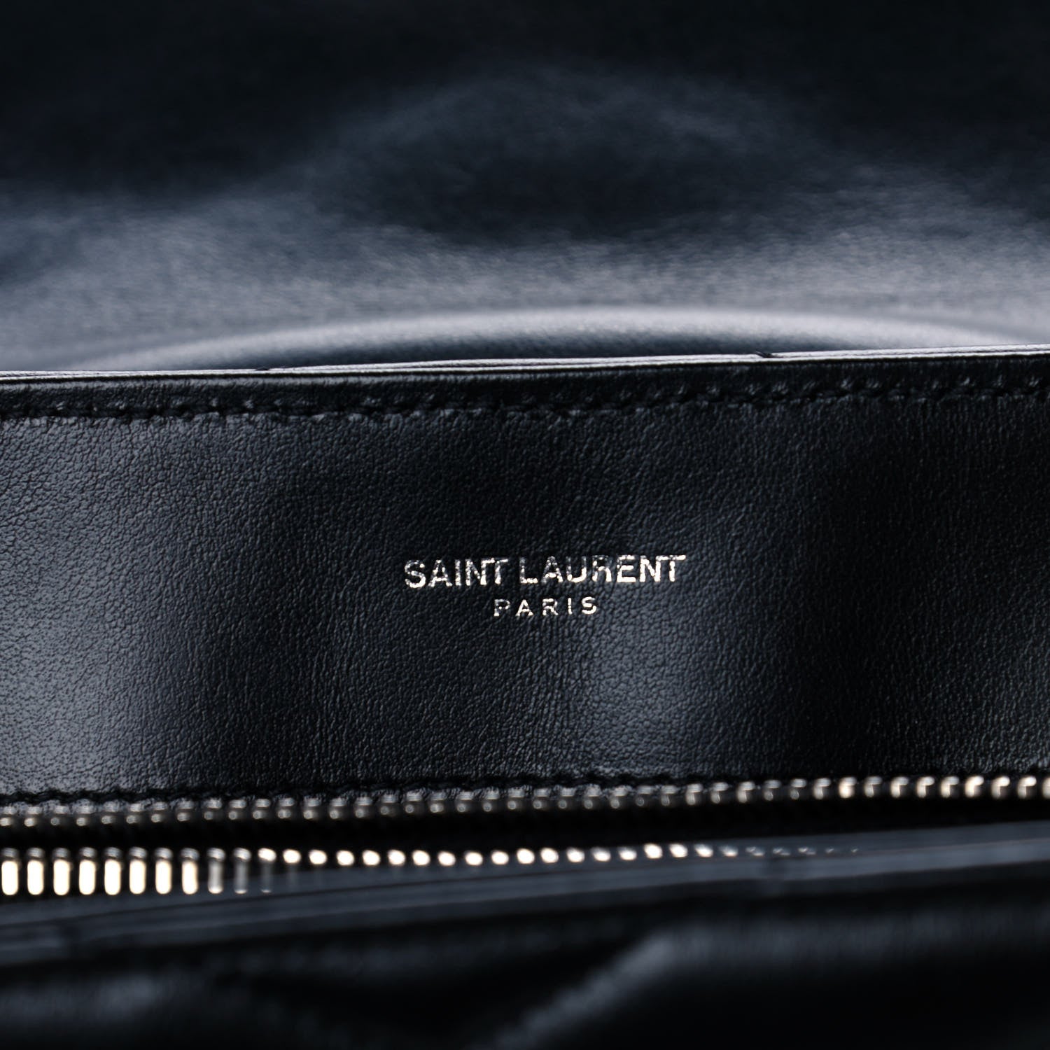 Saint Laurent Calfskin Y Quilted Monogram Medium Loulou Chain Satchel Black 6 of 12