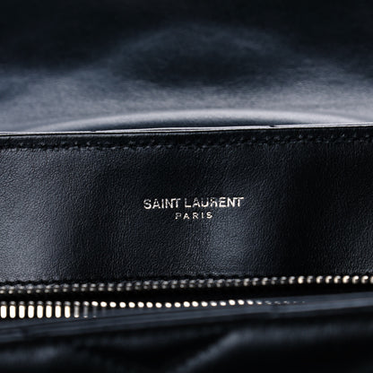 Saint Laurent Calfskin Y Quilted Monogram Medium Loulou Chain Satchel Black 6 of 12