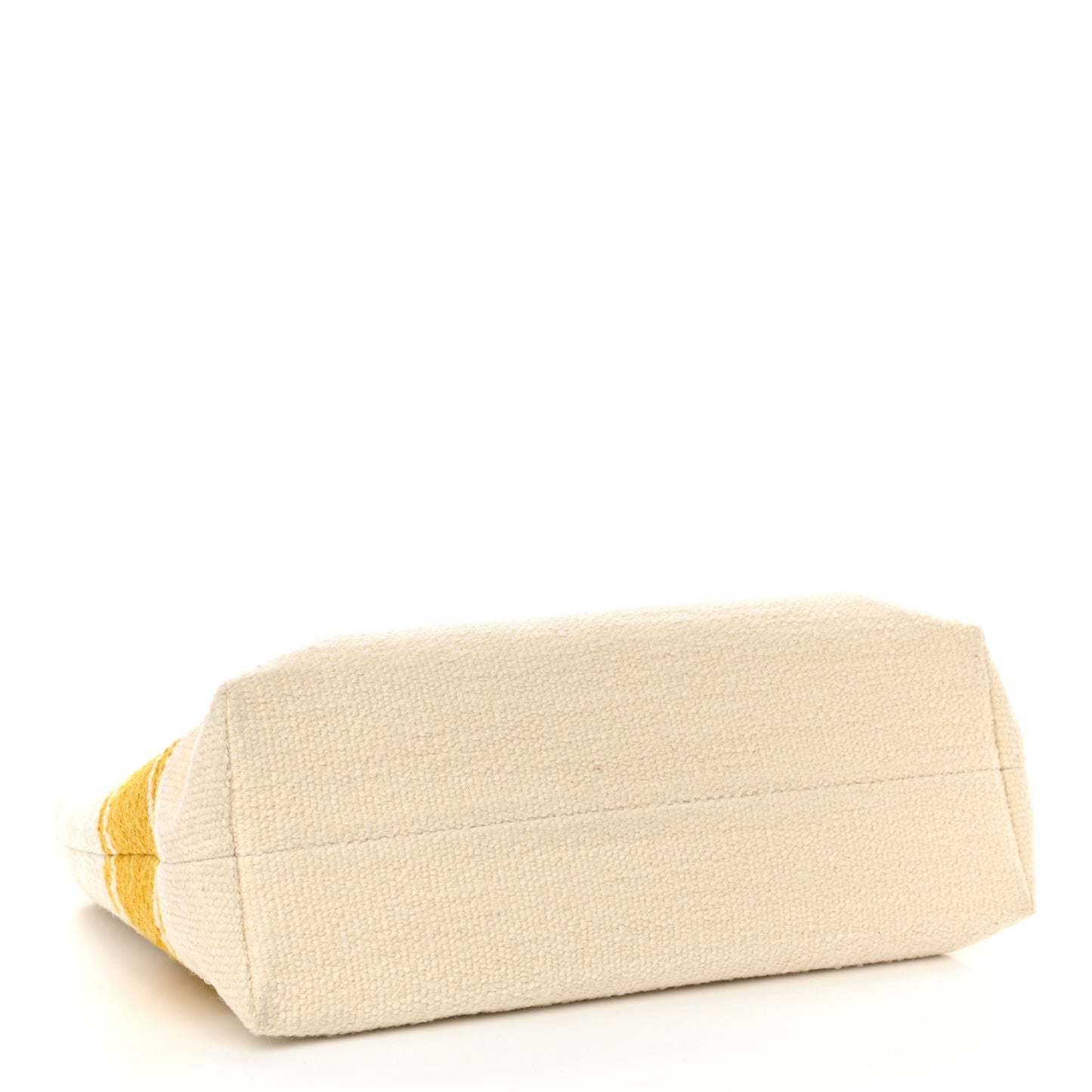 Plein Soleil Textile Calfskin Horizontal Cabas Beige Yellow