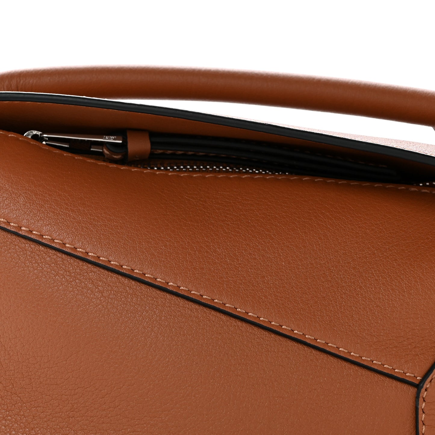 Calfskin Mini Puzzle Edge Bag Tan