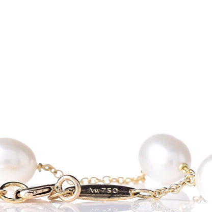 Tiffany 18K Yellow Gold Pearl 6-6.5mm Elsa Peretti Pearls By The Yard Bracelet 7 of 7