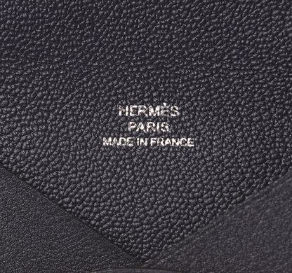 Hermes Evercolor Calvi Robot Card Case Bleu Indigo 6 of 8