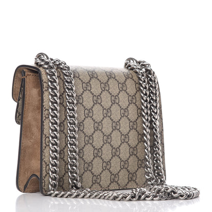 Gucci GG Supreme Monogram Mini Dionysus Shoulder Bag Taupe 3 of 9