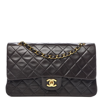 Chanel Lambskin Quilted Medium Double Flap Black 1 of 15