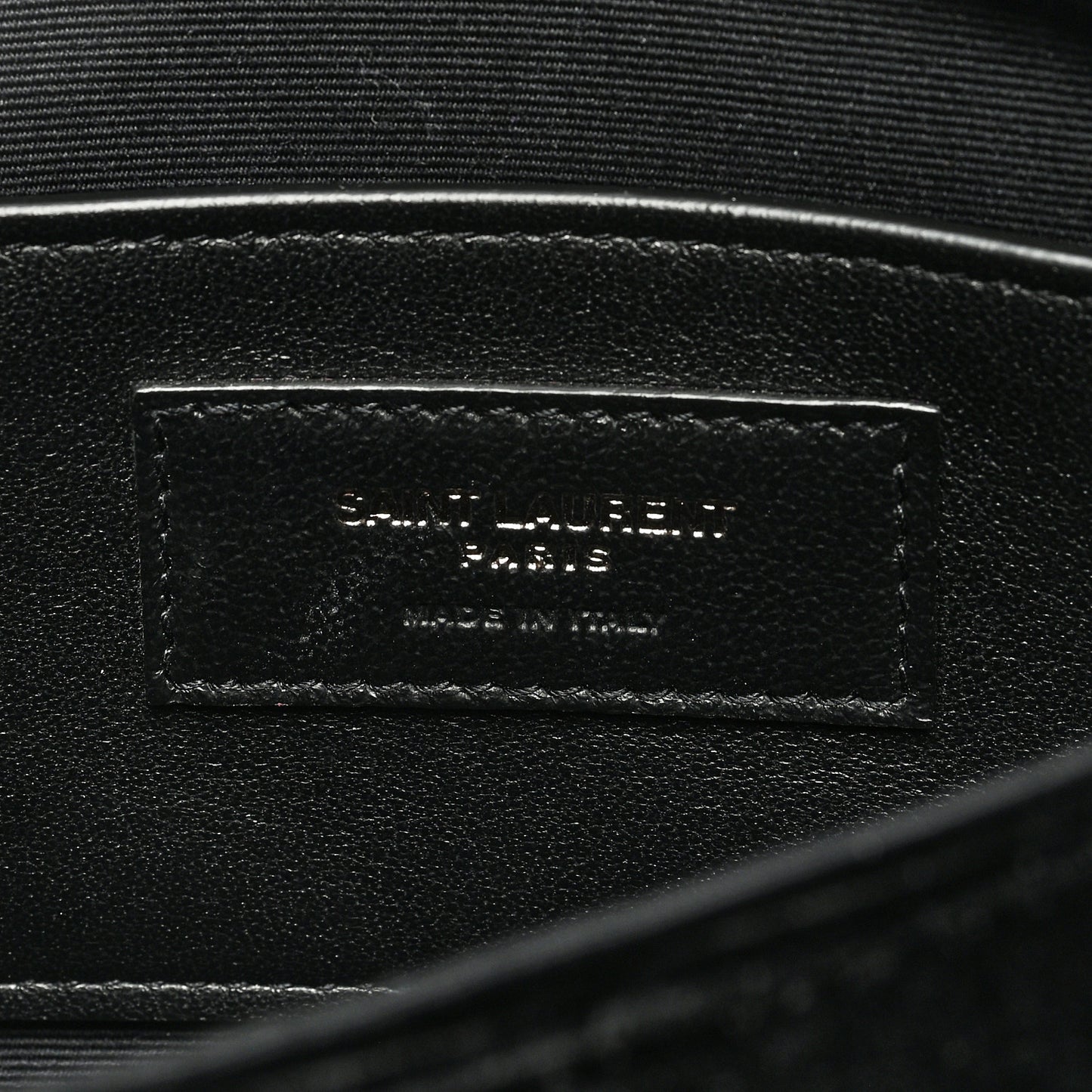 Velvet Satin Monogram Smoking Clutch Black