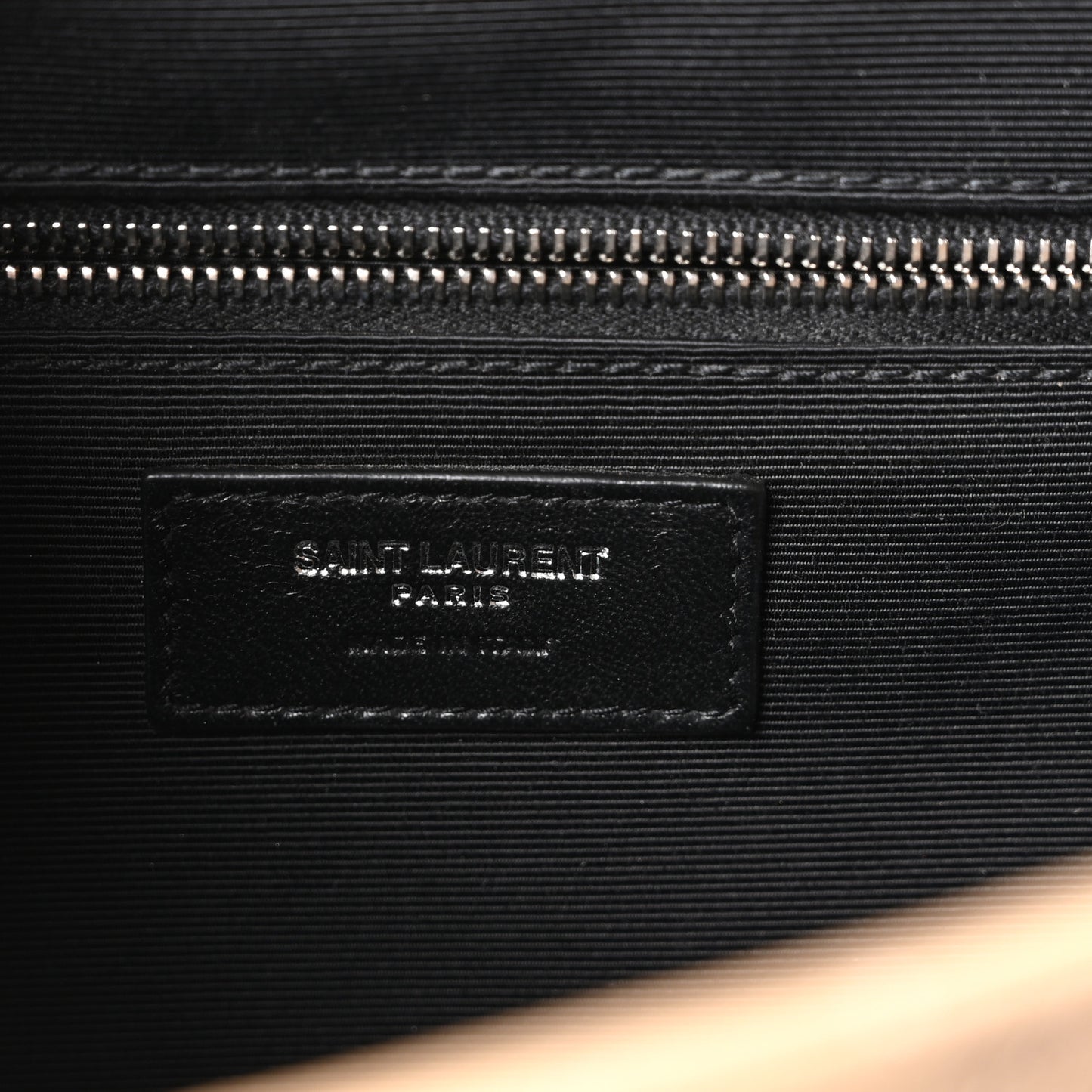 Grain De Poudre Matelasse Chevron Large Monogram Satchel Nude Powder