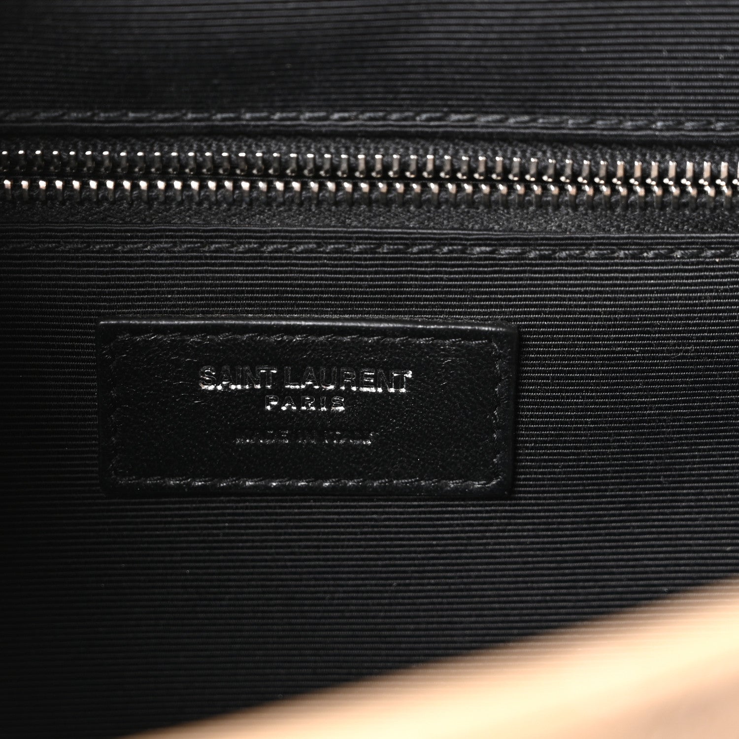 Saint Laurent Grain De Poudre Matelasse Chevron Large Monogram Satchel Nude Powder 6 of 10