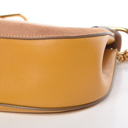 Chloe Suede Smooth Calfskin Drew Shoulder Bag Wet Sand Sunflower 15 of 15