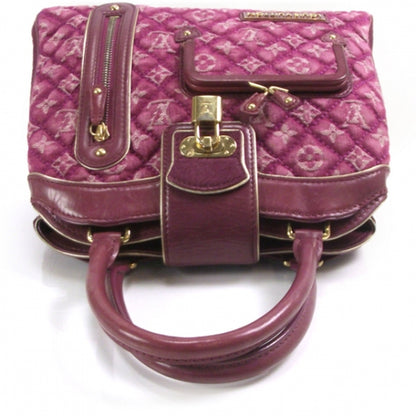 Louis Vuitton Monogram Quilted Denim Linda Fuchsia LTD ED 6 of 10