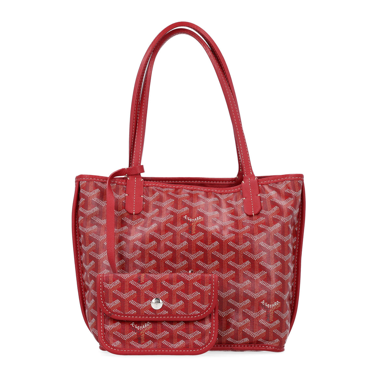 Goyardine Reversible Mini Anjou Red