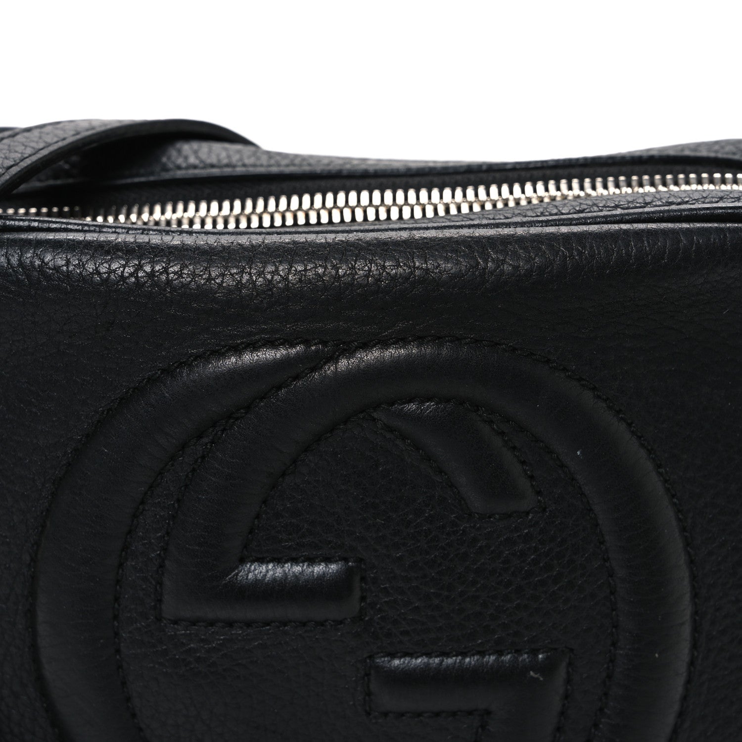 Gucci Pebbled Calfskin Small Soho Disco Bag Black 8 of 11