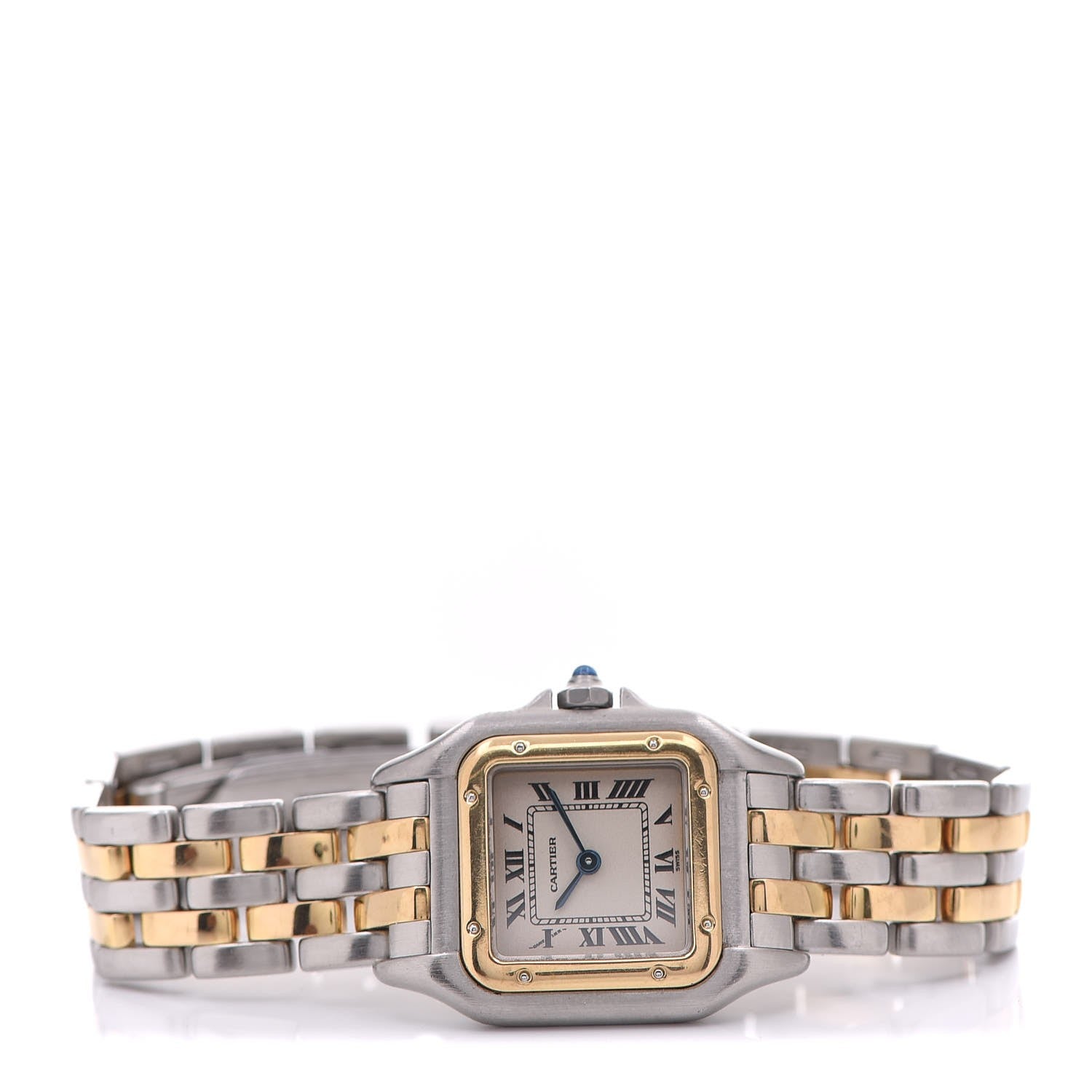 Cartier Stainless Steel 18K Yellow Gold 22mm Panthere Quartz Watch 3 of 7