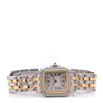 Cartier Stainless Steel 18K Yellow Gold 22mm Panthere Quartz Watch 3 of 7