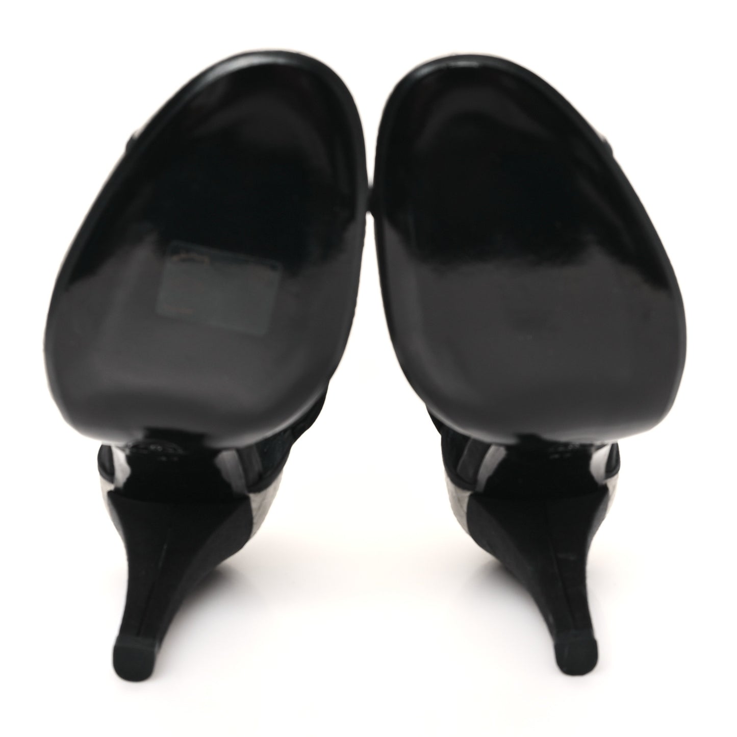 Satin Quilted Mary Jane Pumps 37 Grey