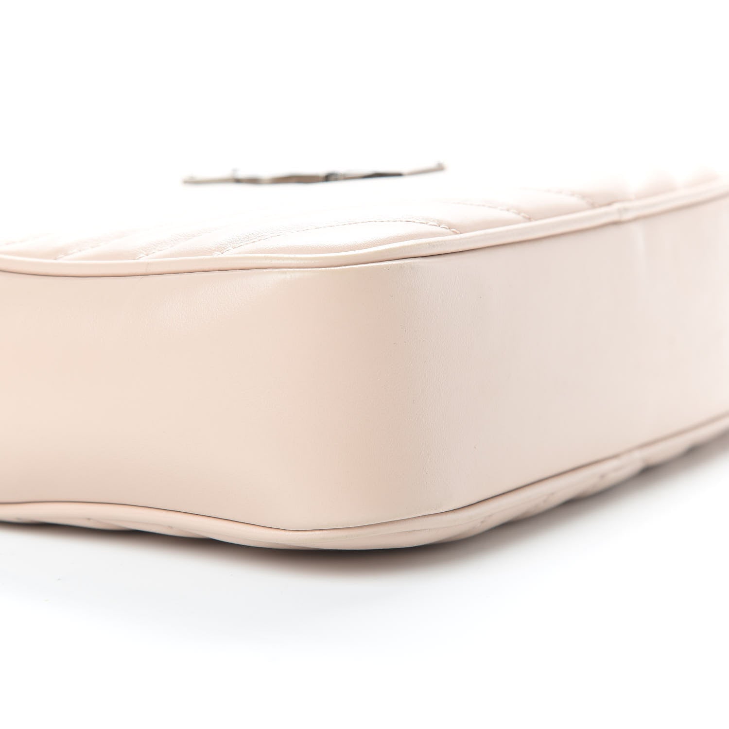 Saint Laurent Calfskin Matelasse Monogram Lou Camera Bag Marble Pink 9 of 14