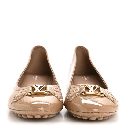 Louis Vuitton Patent Calfskin Womens Oxford Ballerina Flats 40.5 Rose Poudre 3 of 9