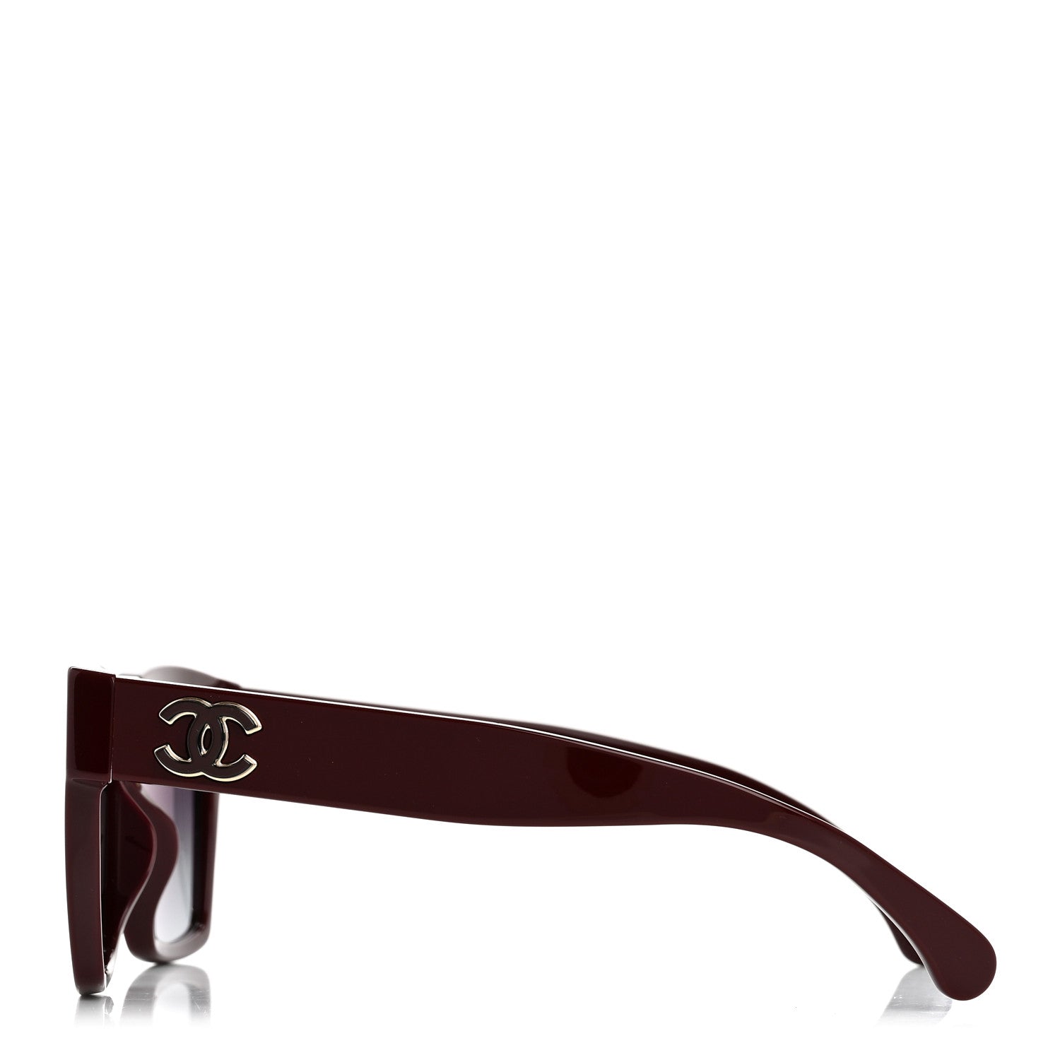 Chanel Acetate CC Butterfly Sunglasses 5557-A Burgundy 3 of 8