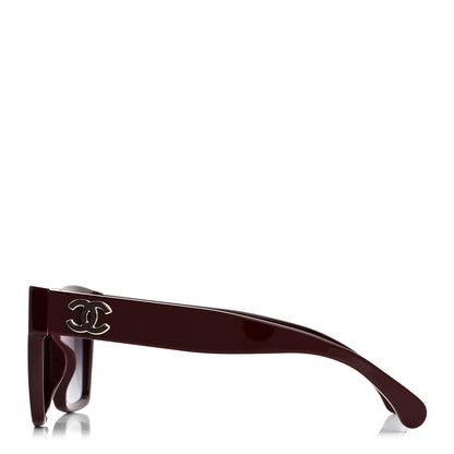 Chanel Acetate CC Butterfly Sunglasses 5557-A Burgundy 3 of 8