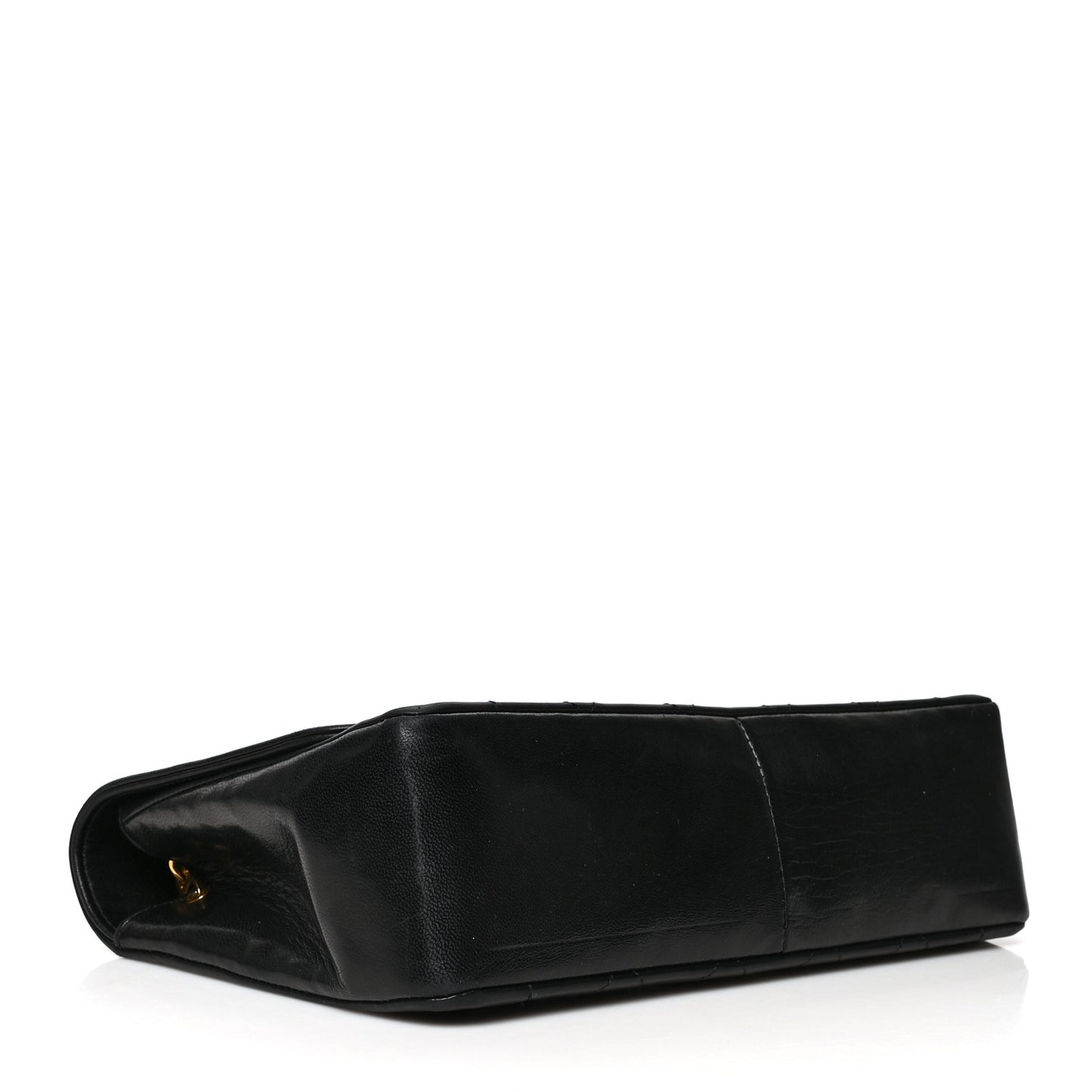 Lambskin Quilted Medium Single Flap Black