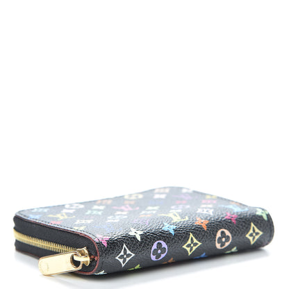 Louis Vuitton Monogram Multicolor Zippy Coin Purse Black Grenade 4 of 10