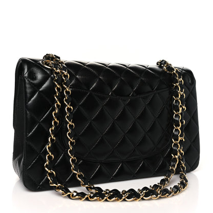 Chanel Lambskin Quilted Medium Double Flap Black 3 of 11