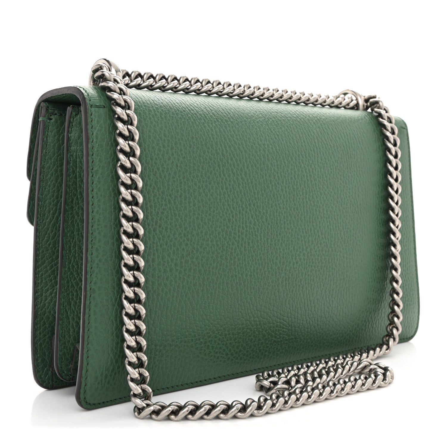 Gucci Pebbled Calfskin Small Dionysus Shoulder Bag Emerald 3 of 12
