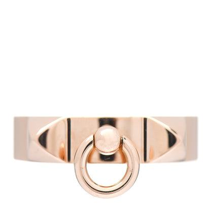 Hermes 18K Rose Gold PM Collier De Chien Ring 54 7 1 of 5