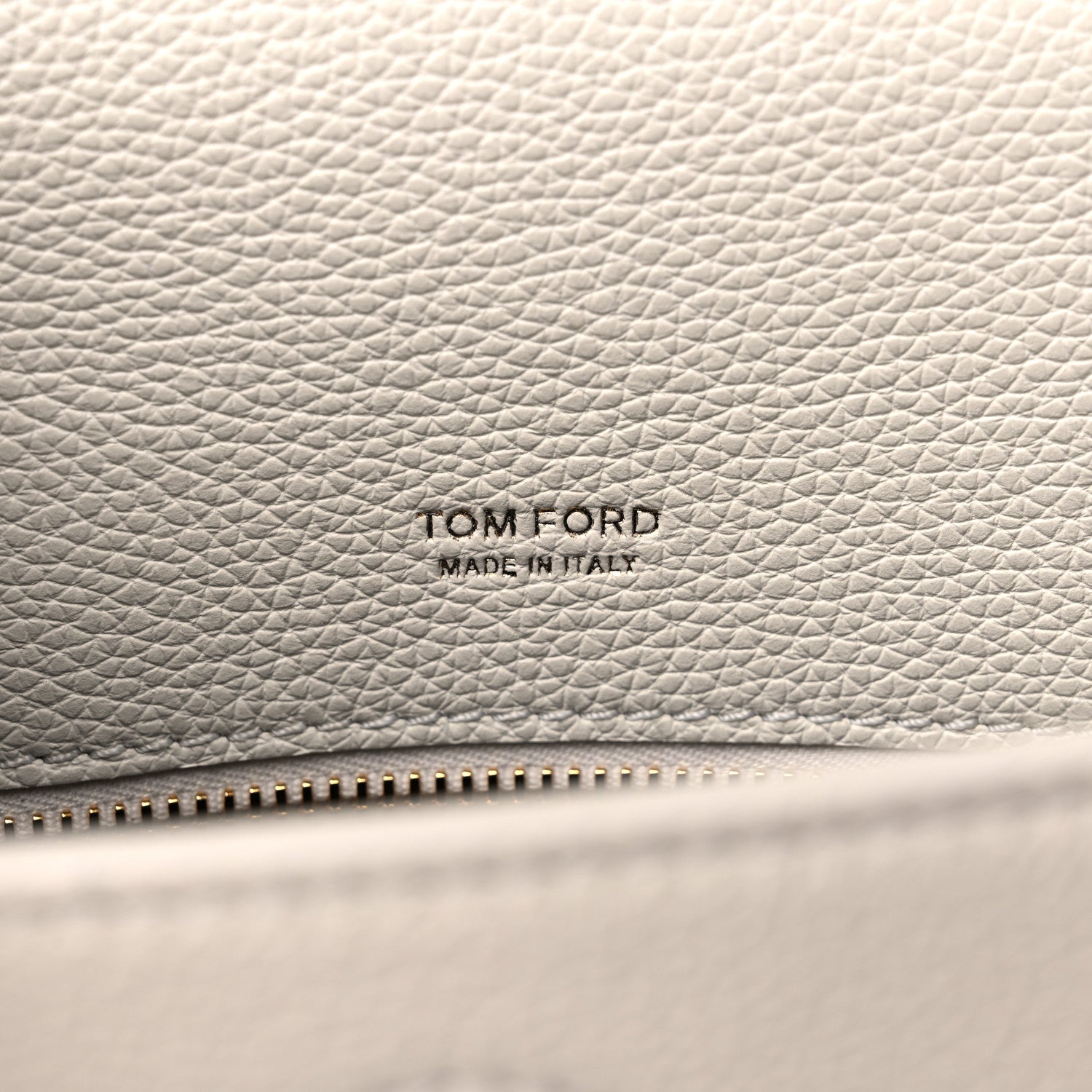 Tom Ford Grained Calfskin T Clasp Tara Crossbody Bag White 5 of 9