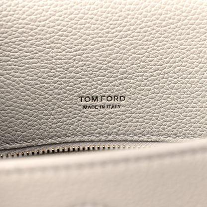 Tom Ford Grained Calfskin T Clasp Tara Crossbody Bag White 5 of 9