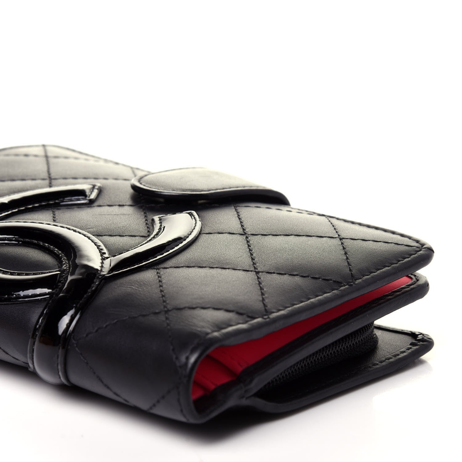 Chanel Calfskin Cambon Zipped Pocket Wallet Black 11 of 11