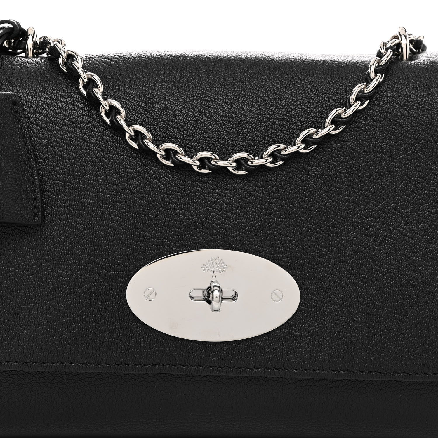 Mulberry Small Classic Grain Calfskin Medium Lily Flap Black 7 of 9