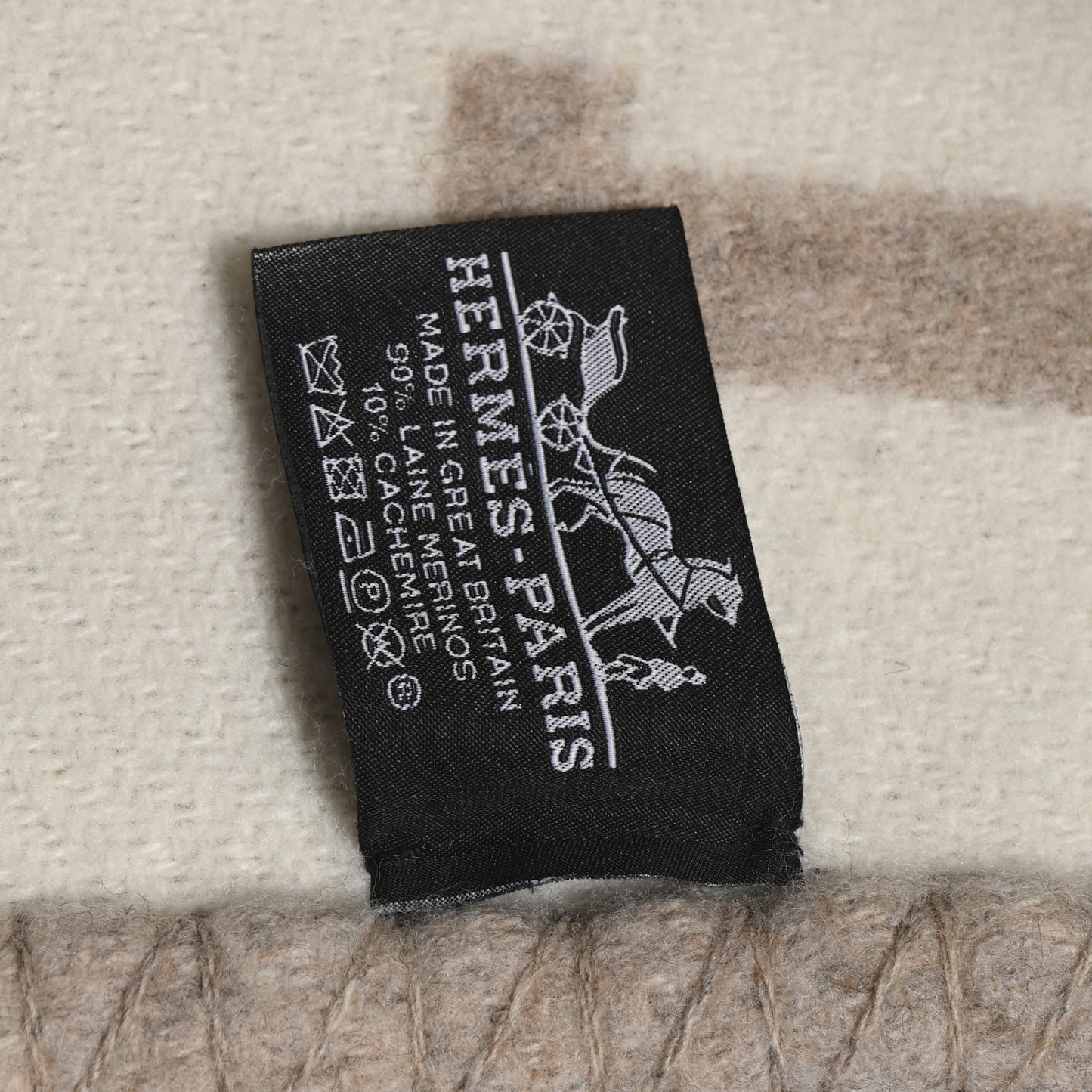 Wool Cashmere Avalon III Blanket Coco Camomille