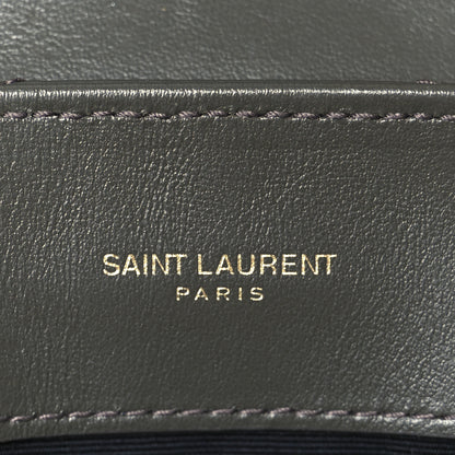 Saint Laurent Calfskin Y Quilted Monogram Small Loulou Chain Satchel Pebble 5 of 10