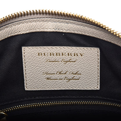 Burberry Soft Grain Calfskin House Check Small Helmsley Crossbody Limestone 7 of 10