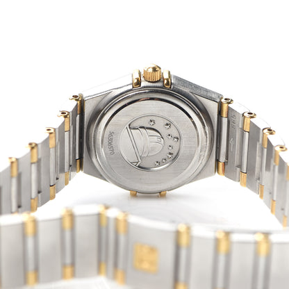 Omega Stainless Steel 18K Yellow Gold 22mm Constellation Quartz Watch White 795.1203 4 of 5