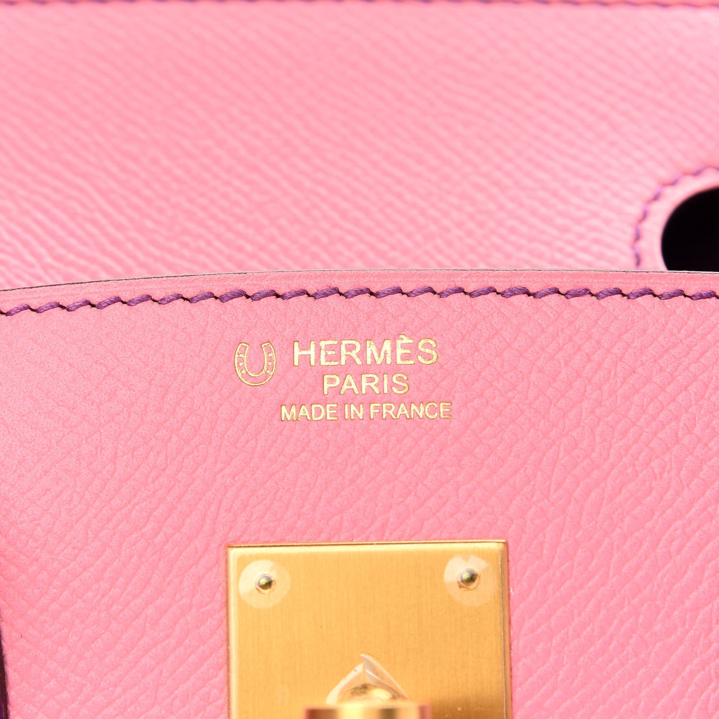 Epsom Horseshoe Bi Color Birkin 30 Rose Confetti Anemone