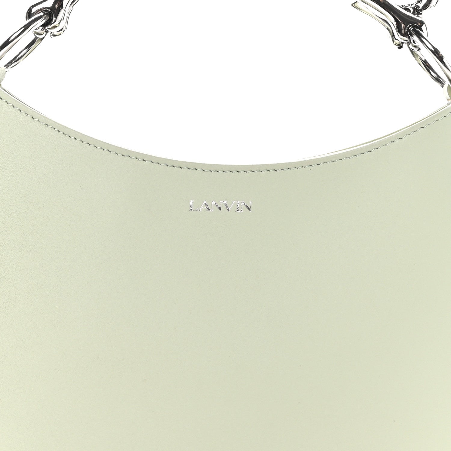 Lanvin Matte Calfskin Cat Hobo Sage 7 of 9