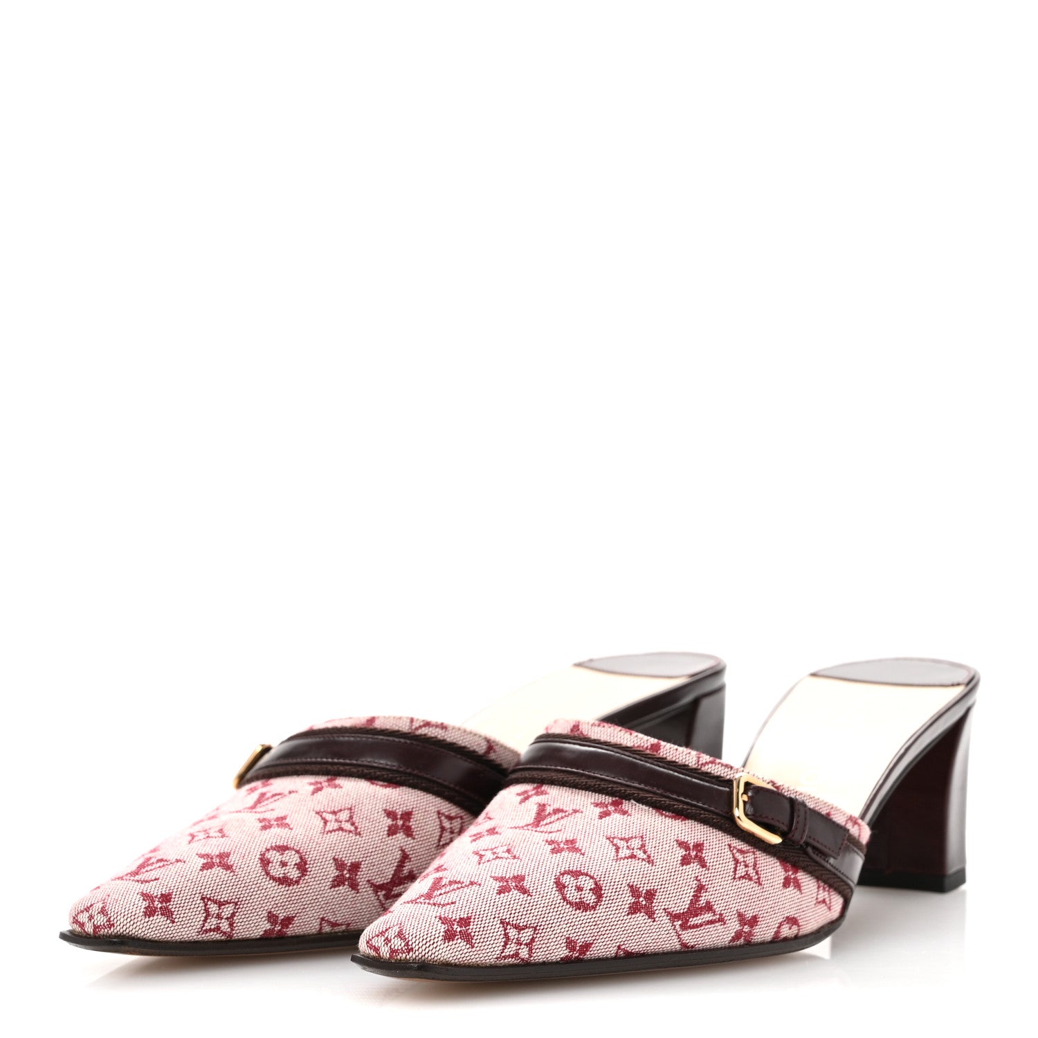 Louis Vuitton Monogram Mini Lin Mules 38 Cherry 4 of 10
