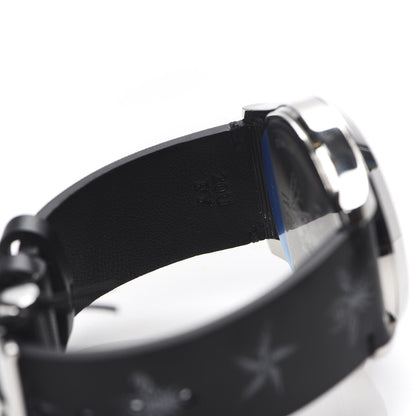 Gucci Stainless Steel Calfskin 38mm G-Timeless Bee Star Hologram Quartz Watch Black 7 of 8