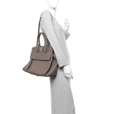 Calfskin Large Studio Bag Caraway Seed