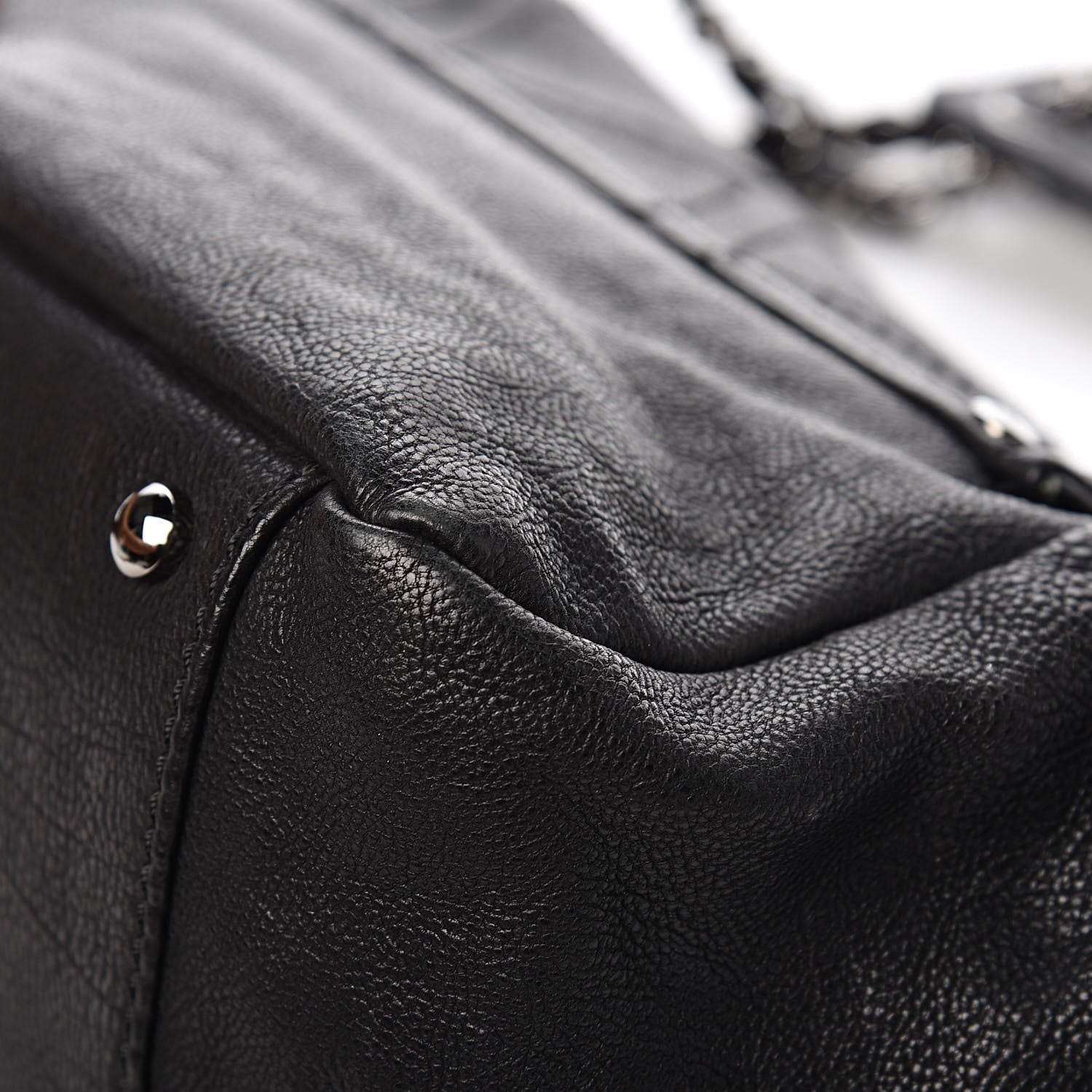 Chanel Calfskin Diamond Stitch Accordion Flap Black 13 of 14