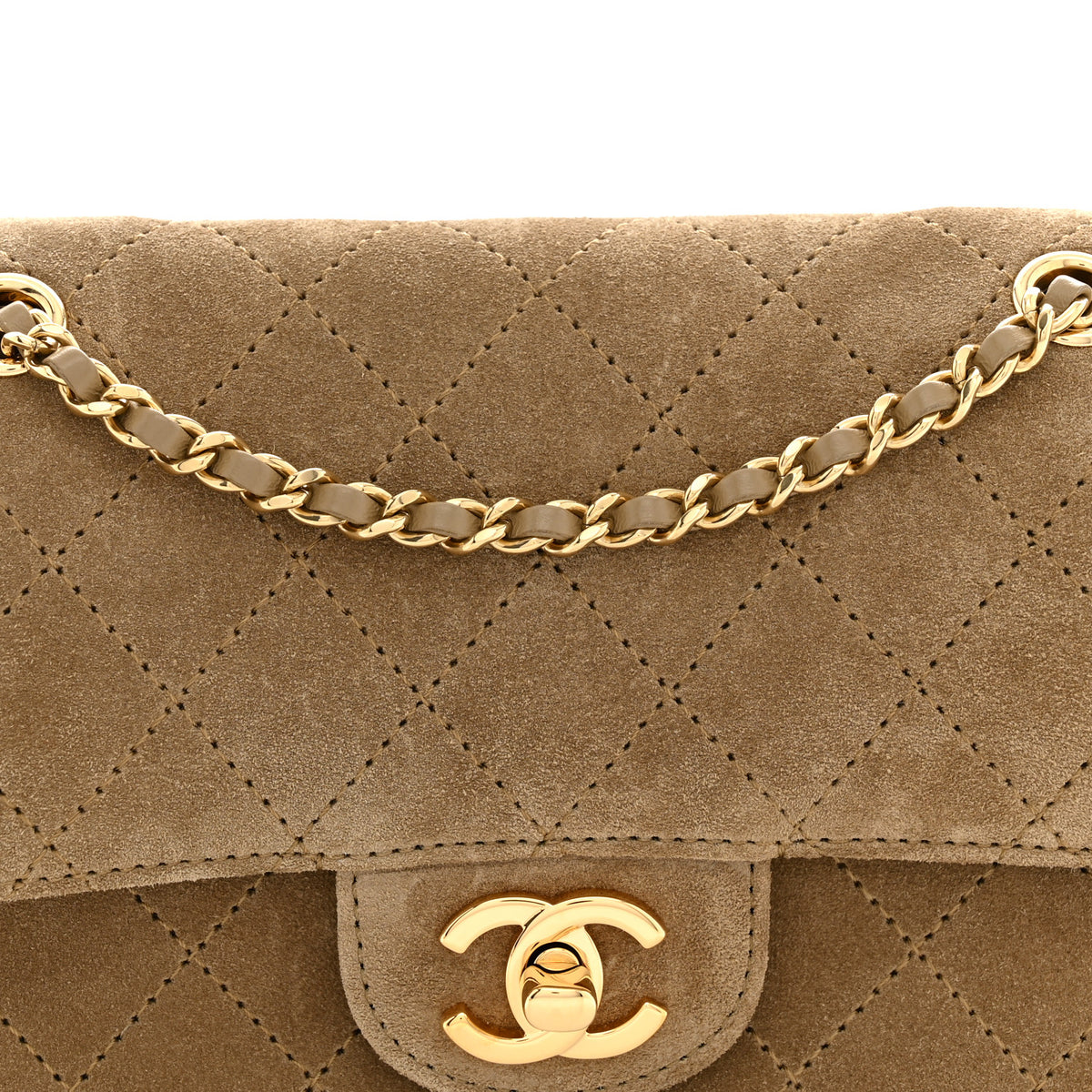 Chanel Suede Calfskin Mini Souplissimo Flap Dark Beige 8 of 12